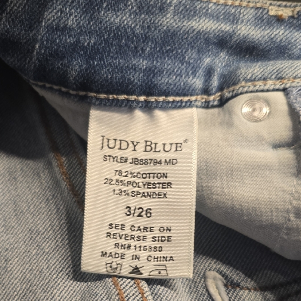 Judy Blue Straight Leg Denim Jeans Size 26 Waist (NWOT) - Picture 7 of 9